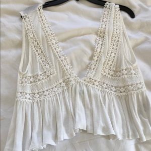 White lace top